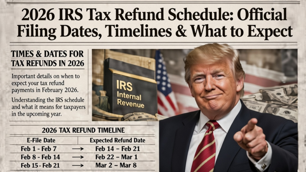 2026 IRS refund schedule
