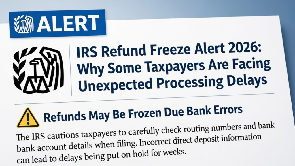 IRS refund delay 2026