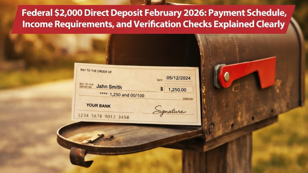 $2000 federal payment 2026