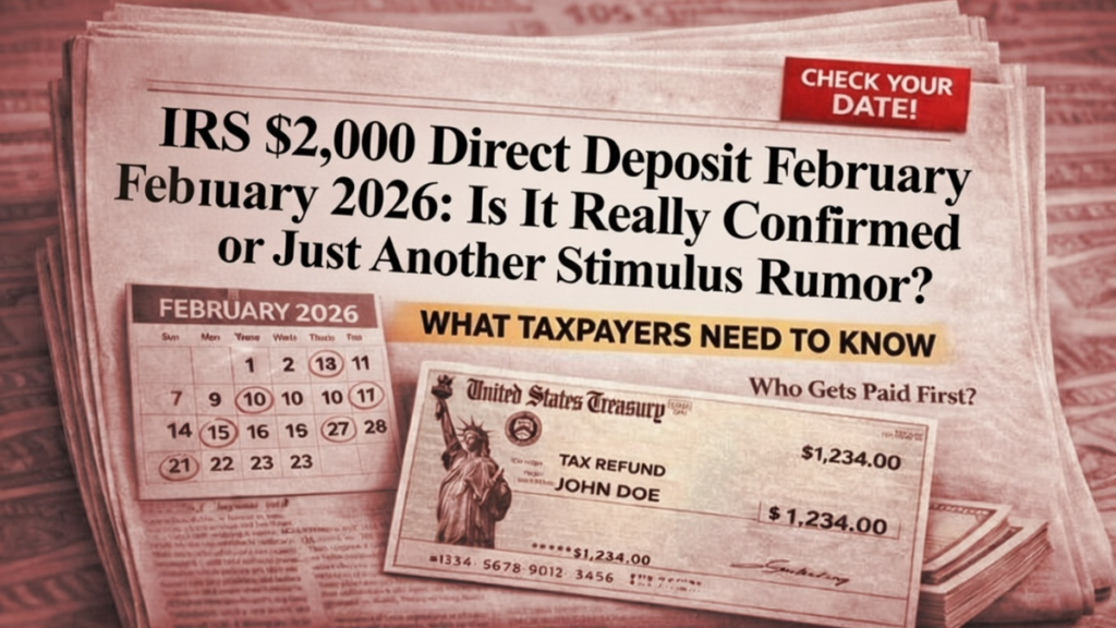 February 2026 direct deposit update
